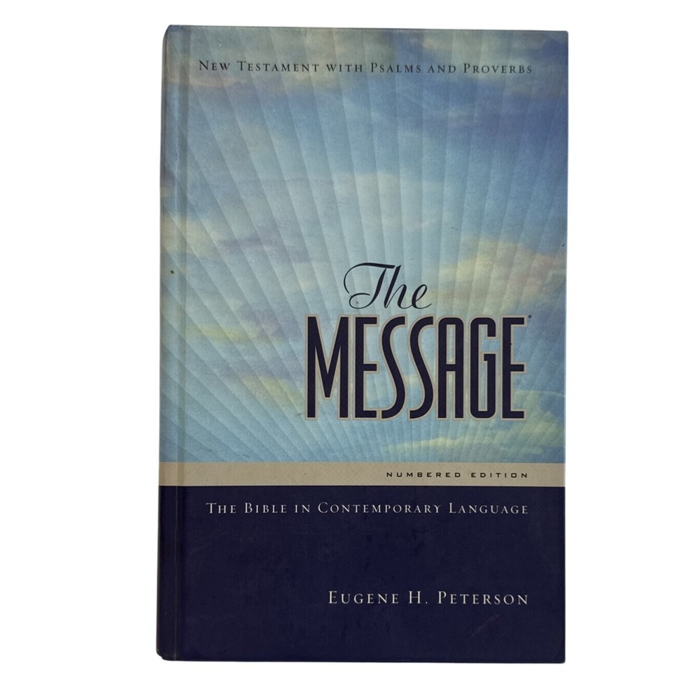 The Message New Testament with Psalms and Proverbs Numbered‎ Edition